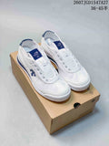DESCENTE Cron Tempo Canvas Sneakers White and Blue