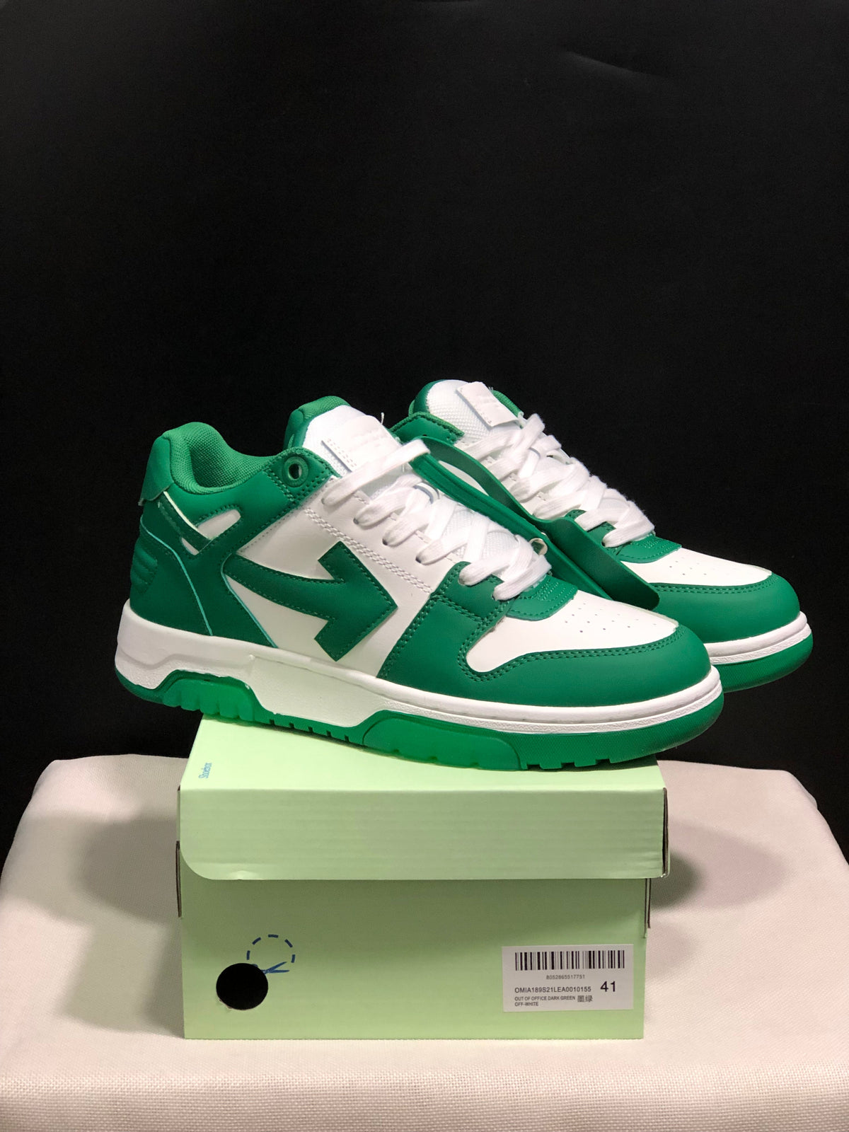 Off-White Out Of Office Low-Top Sneakers Green White