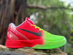 Nike Kobe 6 Basketball Shoes in Red and Volt Green