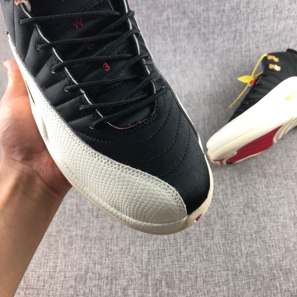 Jordan Air Jordan 12 CNY Patchwork High-Top Sneakers Black