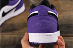 Jordan 1 Low Black White Purple 553558-125