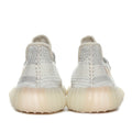 Yeezy 350 V2 Knit Sneakers in Light Gray and Cream