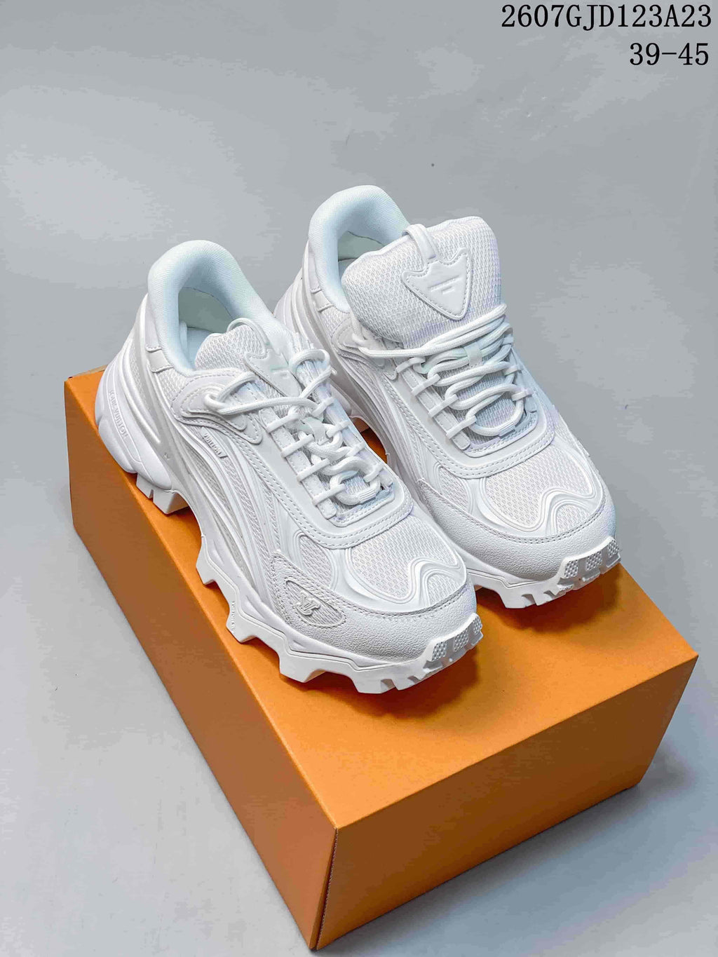 Louis Vuitton Summit Leather and Mesh Chunky Sneakers