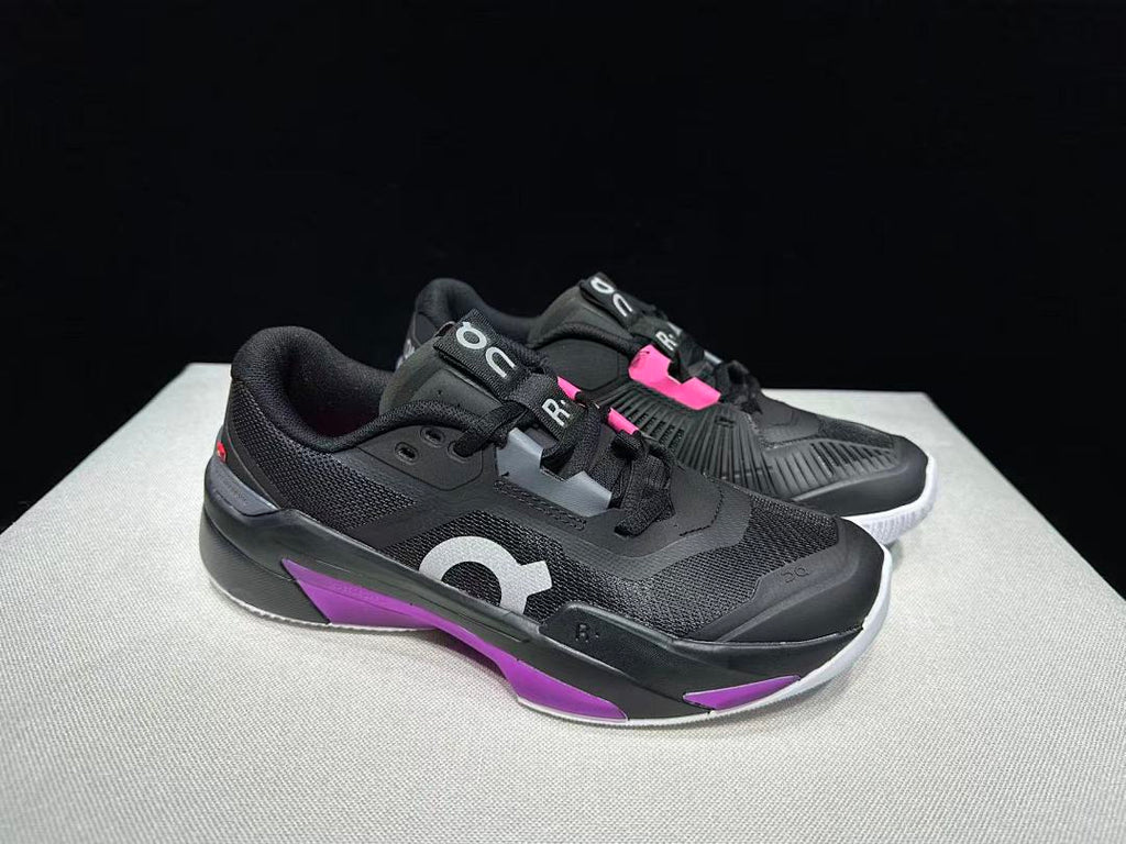 On The Roger Pro Fire Clay Tennis Shoes Black Pink