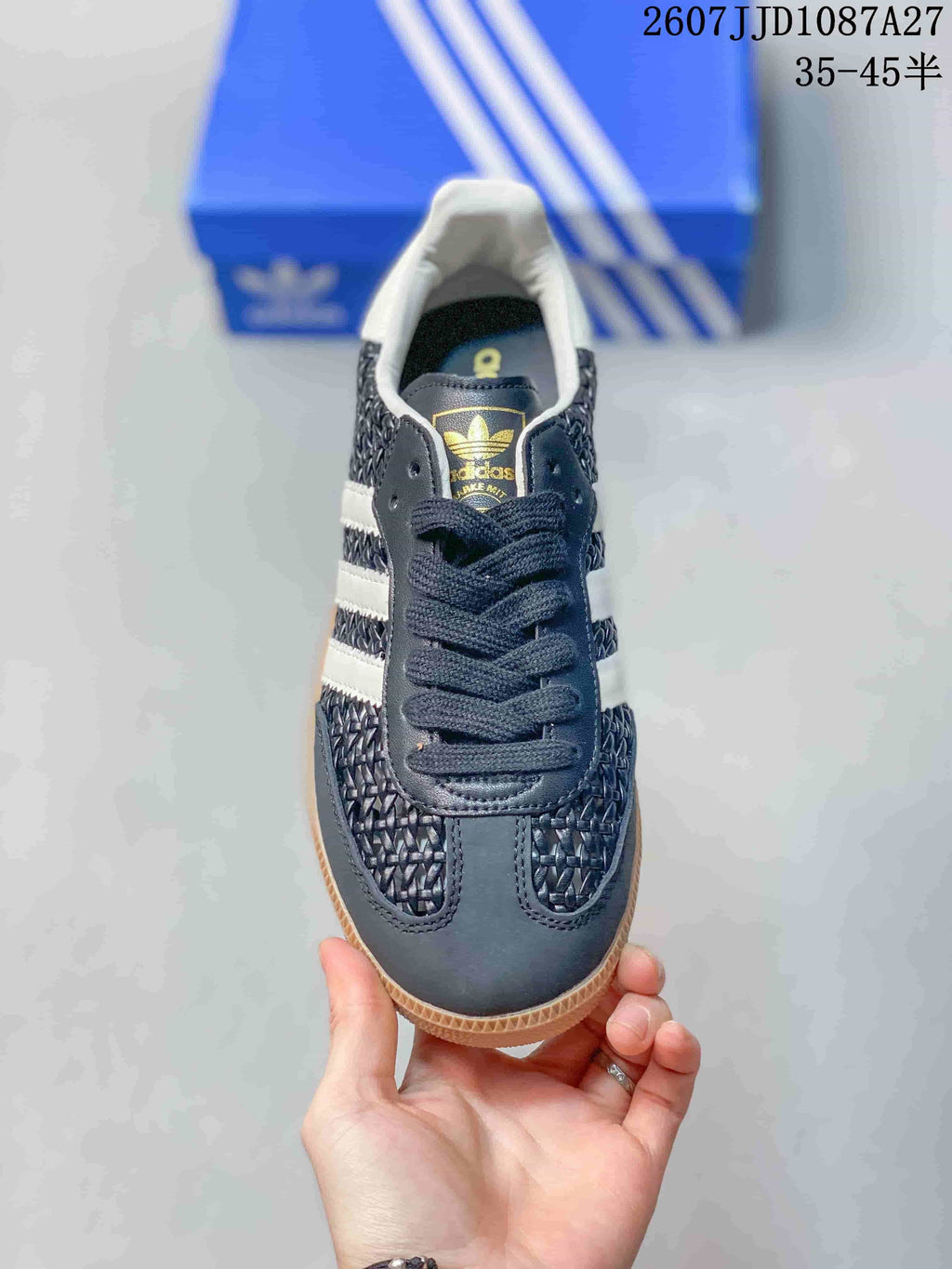 adidas Originals Samba ADV Low-Top Sneakers in Navy and White