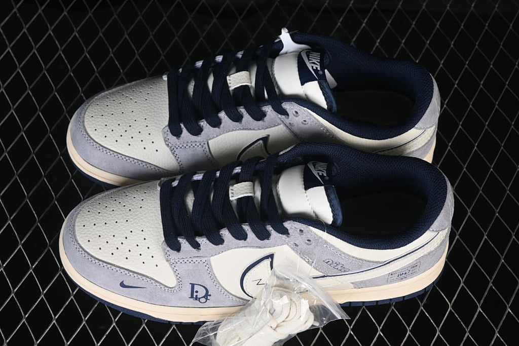 Nike SB Dunk Low Sneakers Grey White Navy DN3168-014