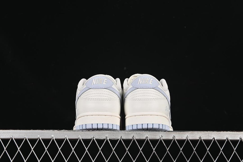Nike SB Dunk Low White and Light Blue Sneakers