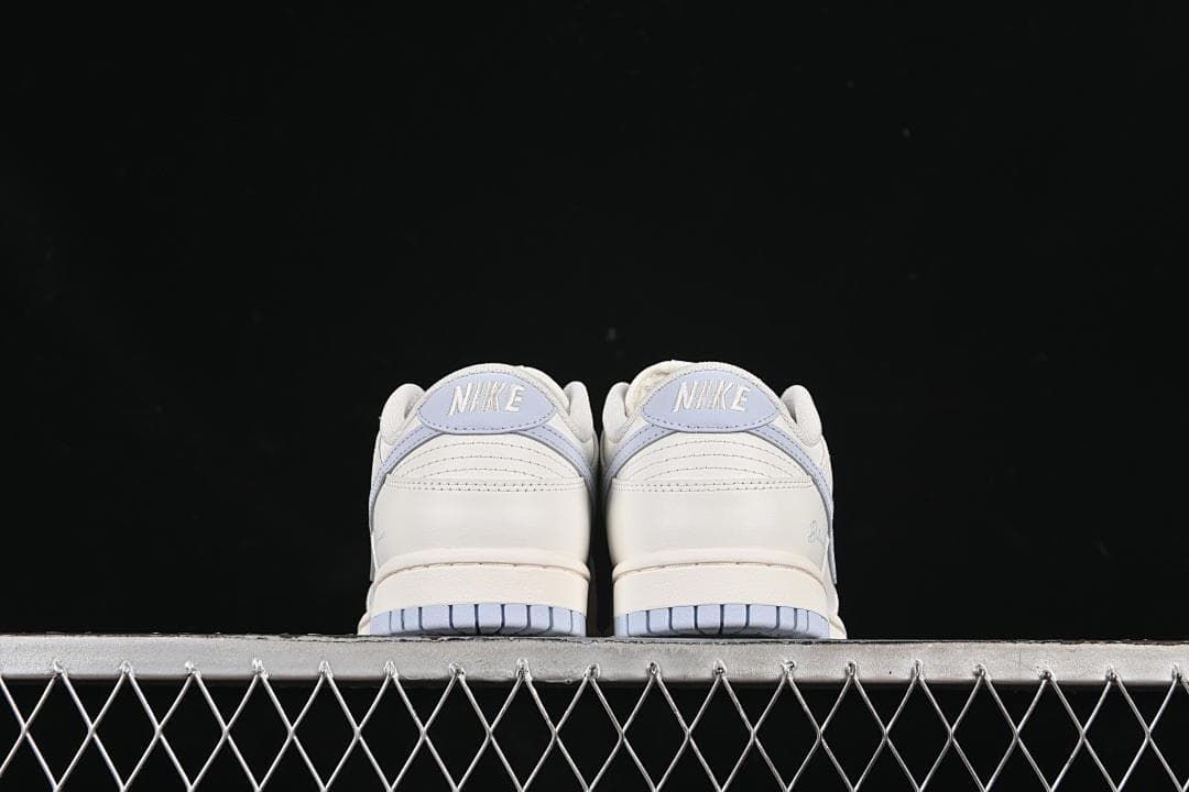 Nike SB Dunk Low White and Light Blue Sneakers