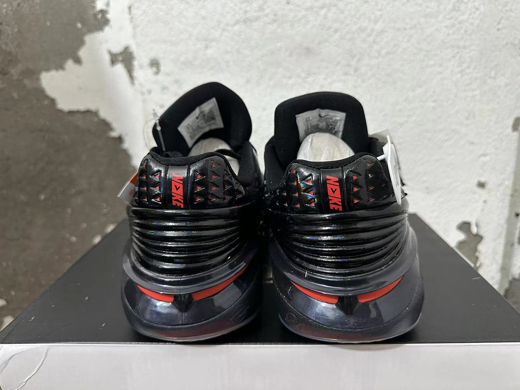 Nike Basketball Shoes, Black and Gray with Red Accents
