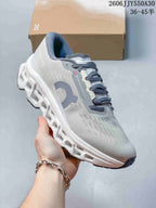 On Cloudmonster 3 Running Shoes, Light Gray