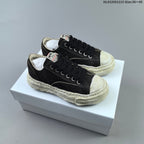 Maison Mihara Yasuhiro Original Sole Canvas Low Sneakers, Black