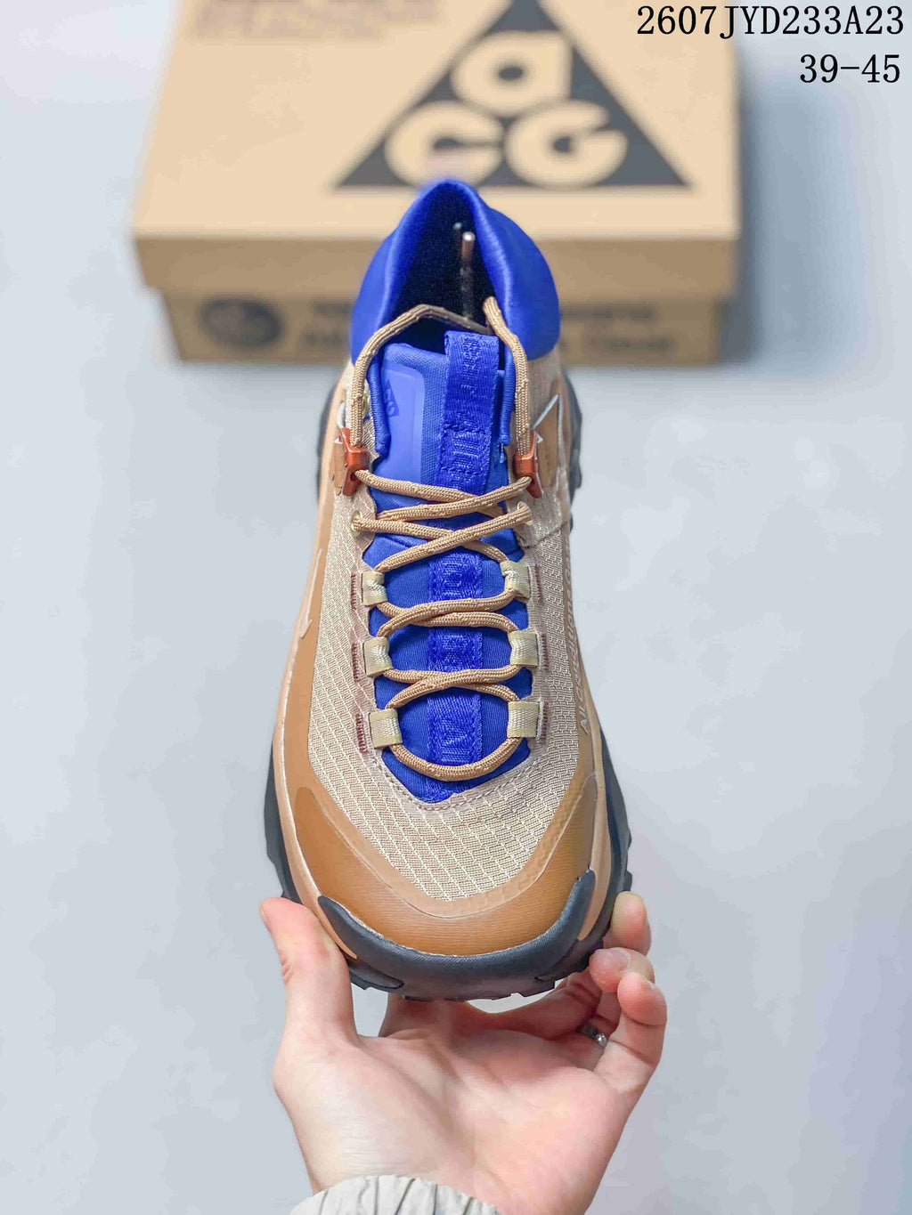Nike ACG Mountain Fly GTX SE Sneakers Tan Blue 712530RRY