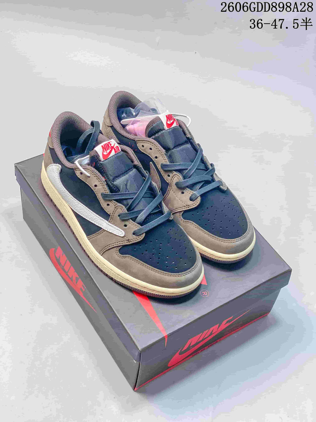 Nike Air Jordan 1 Low Travis Scott Style Sneakers