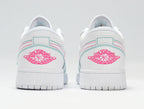 Nike Air Jordan 1 Low White Pink Sneakers 554723-101