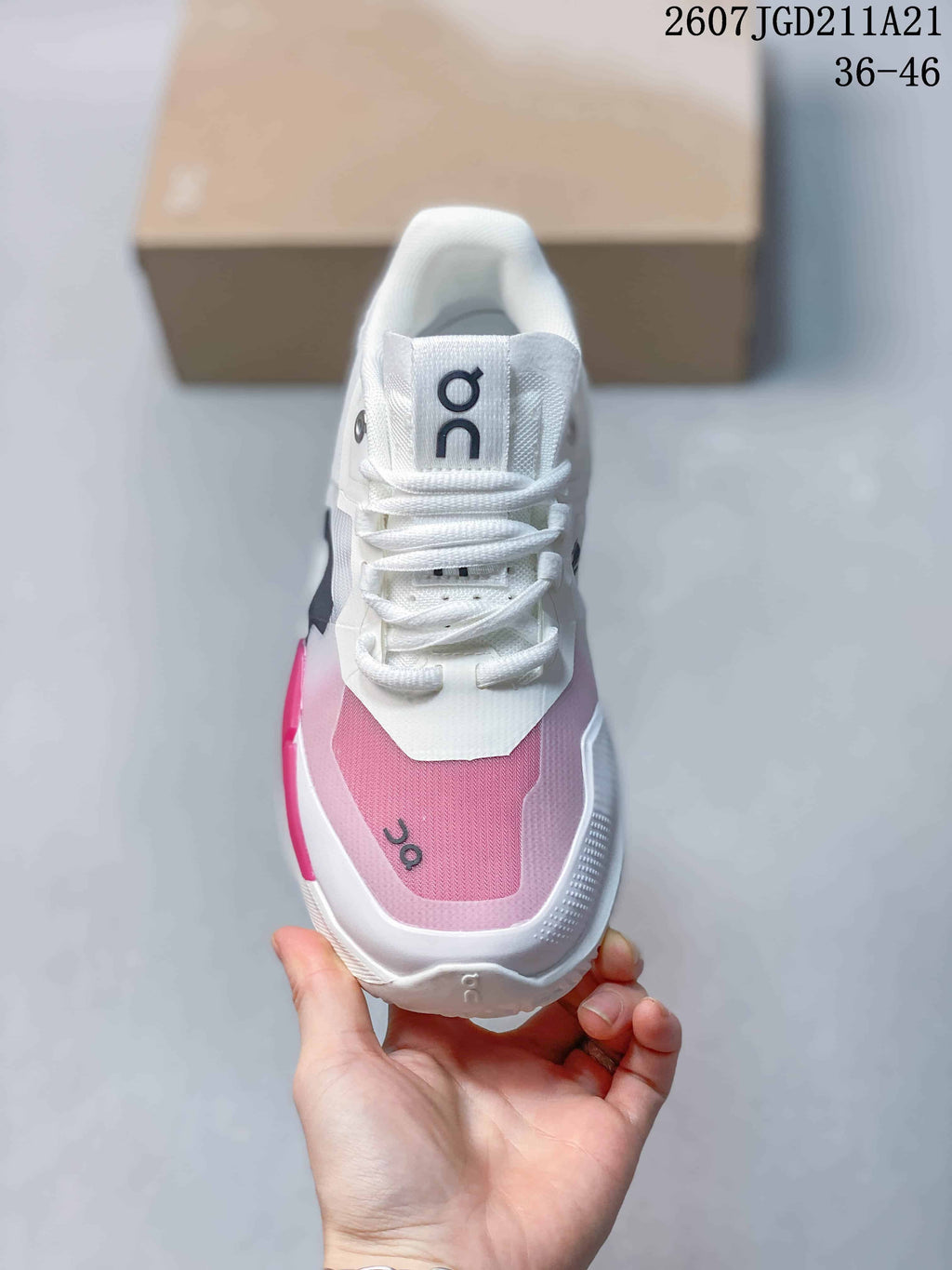 On THE ROGER Pro 2 Tennis Sneakers White Pink 2607TGD211A21