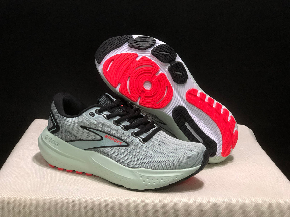 Brooks Glycerin 21 Running Sneakers Gray Black Red