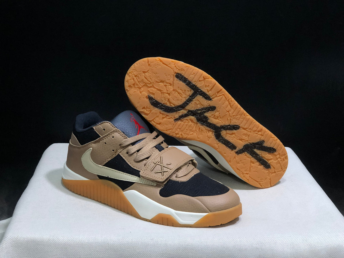 Nike Jordan Jumpman Jack Travis Scott Tan Navy Sneakers FZ8117-002