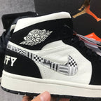 Air Jordan 1 Mid Black History Month Sneakers 852542-010