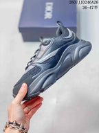 Dior Low-Top Chunky Sneakers Dark Gray 2607JJD246A26