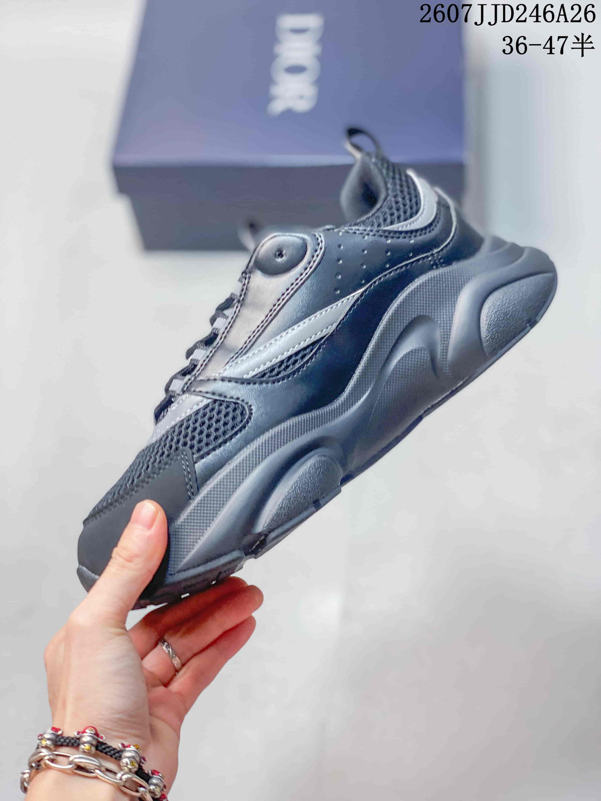 Dior Low-Top Chunky Sneakers Dark Gray 2607JJD246A26
