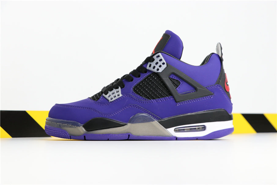 Jordan 4 Retro Purple Suede Sneakers 308497-406