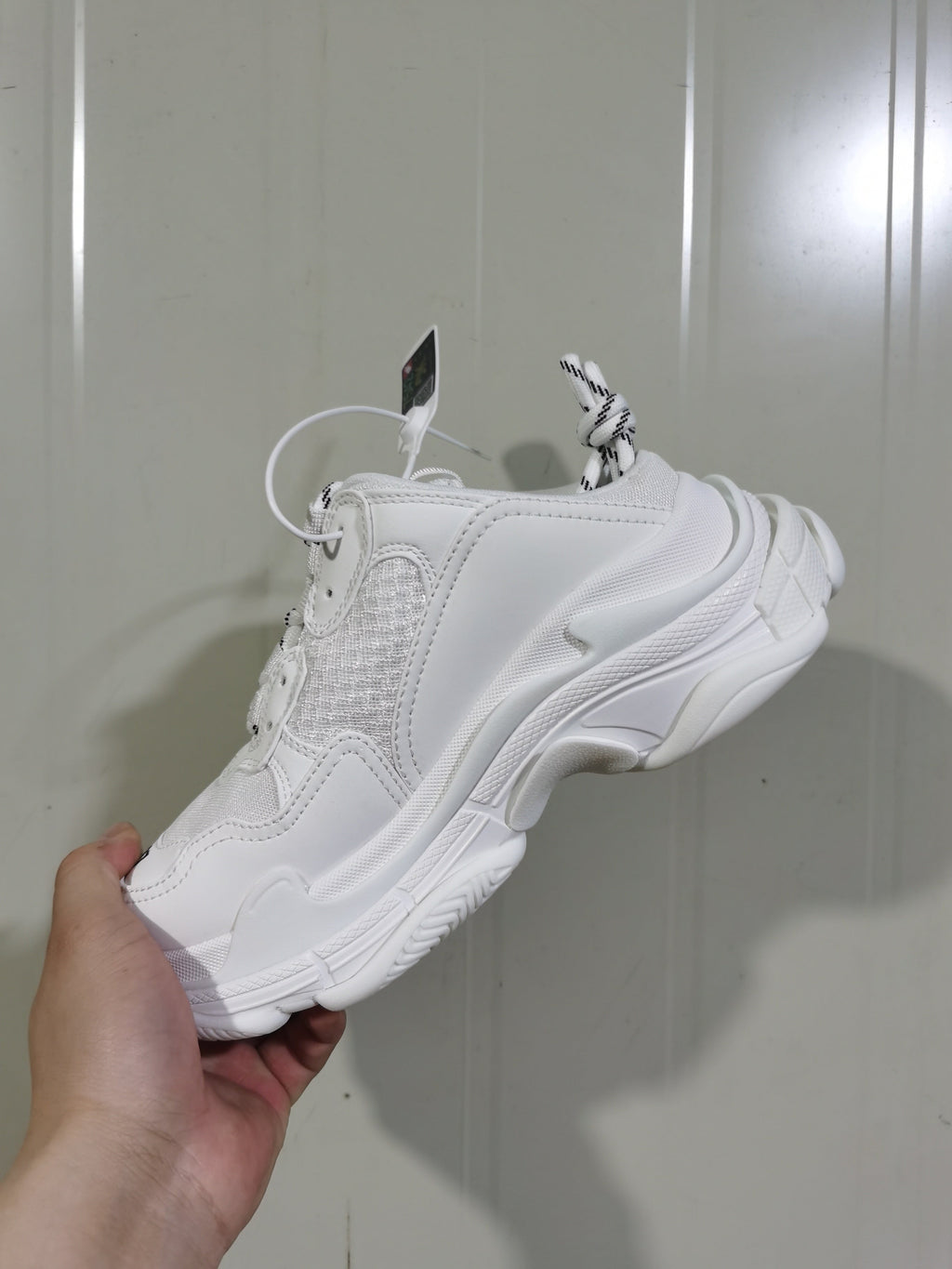 Balenciaga Triple S Sneakers All White 524039 W2FS 0125
