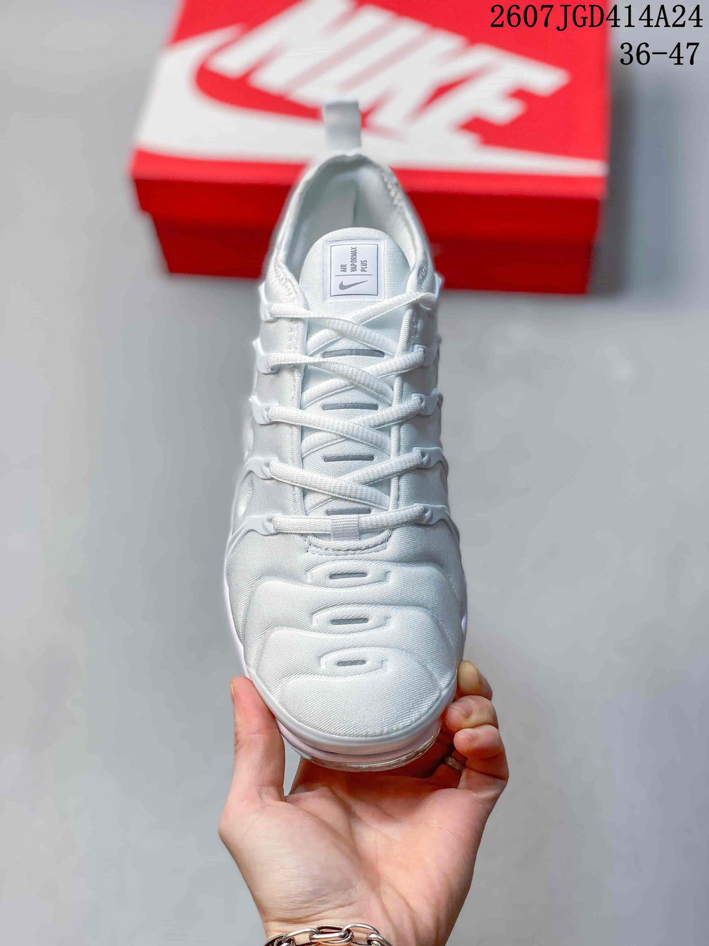 Nike Air VaporMax Plus White Sneakers 2607JGD414A24