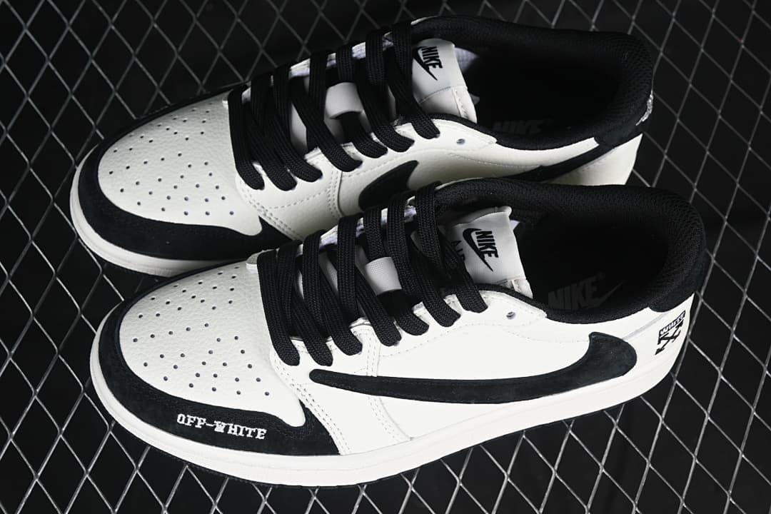 Air Jordan 1 Low OG SP Black and White Sneakers