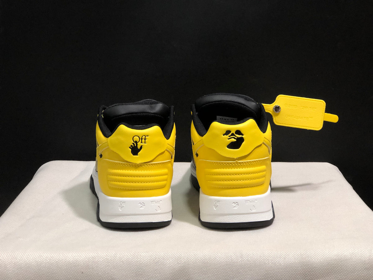 Off-White Out Of Office Low-Top Sneakers Black Yellow