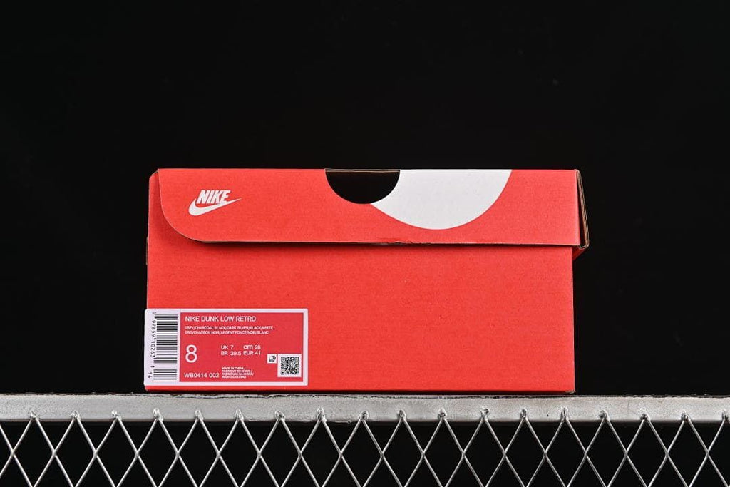 Nike SB Dunk Low Black White Grey Skate Sneakers WB0414-002