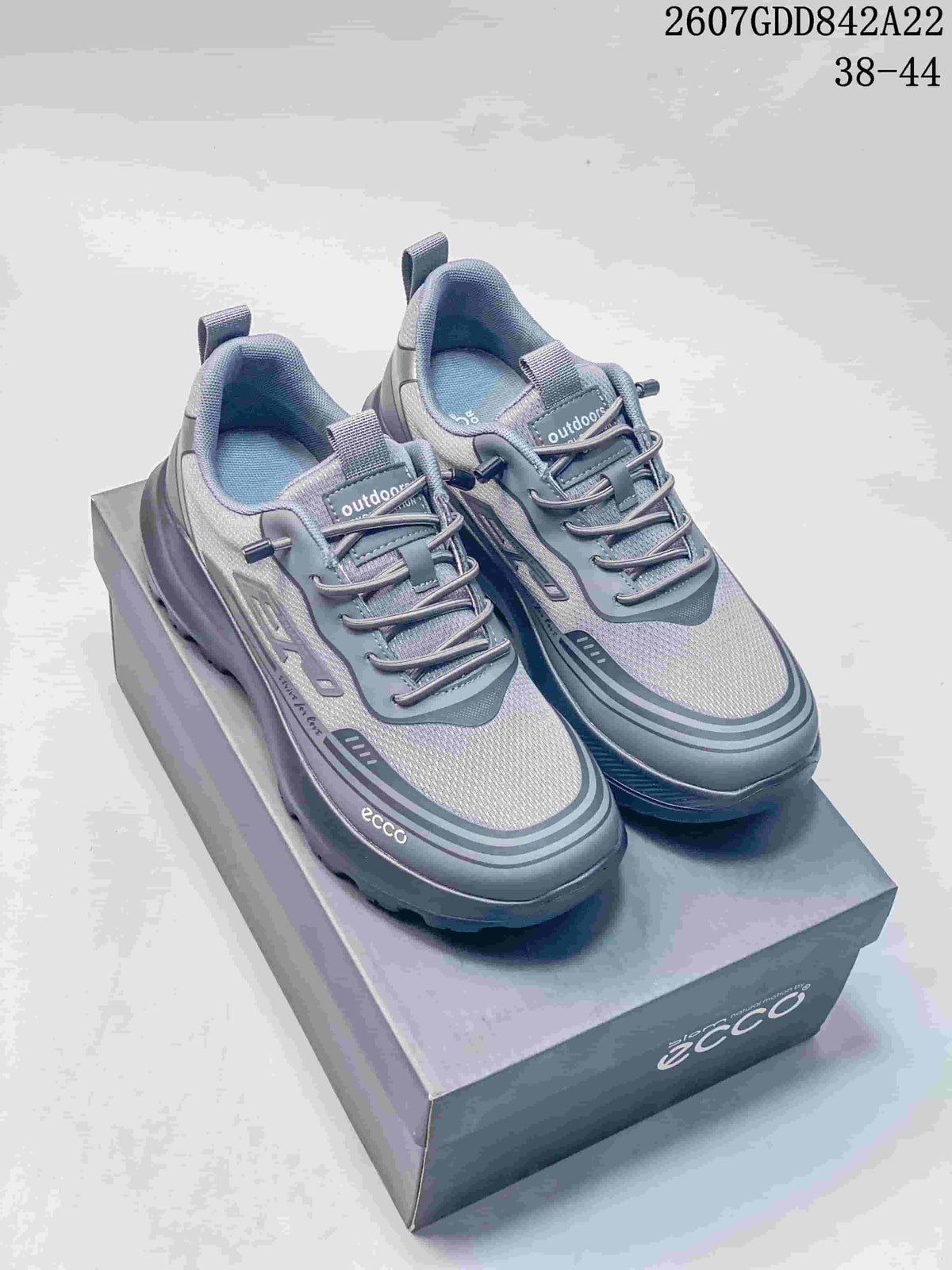 ECCO 2607GDD842A22 Men's Gray Outdoor Sneakers