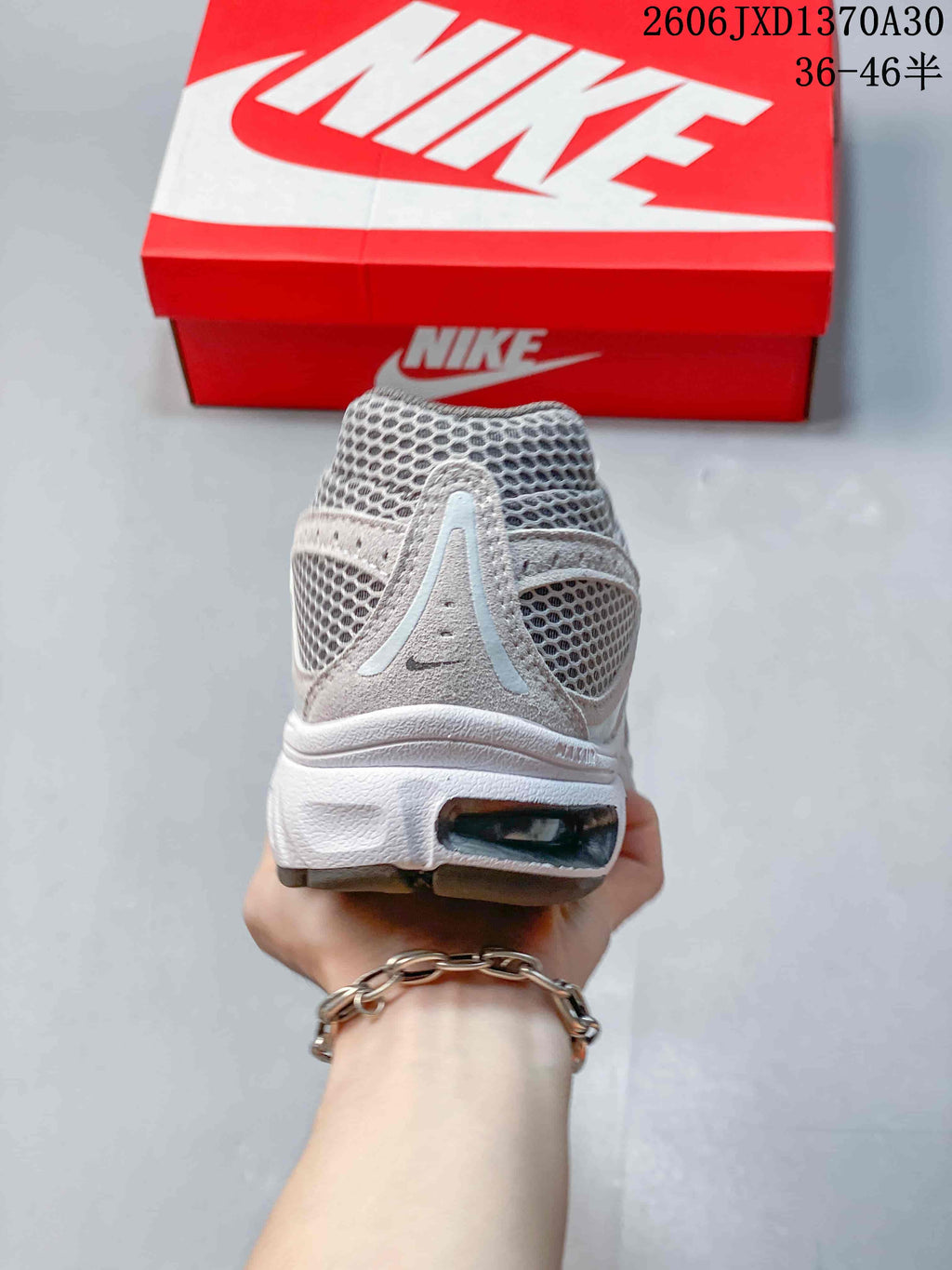 Nike Air Max Moto 2K Women's Sneakers, Grey Silver HQ2056-101