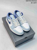 Jordan Air Jordan 1 Low Light Blue White Sneakers 2607ND1092A22