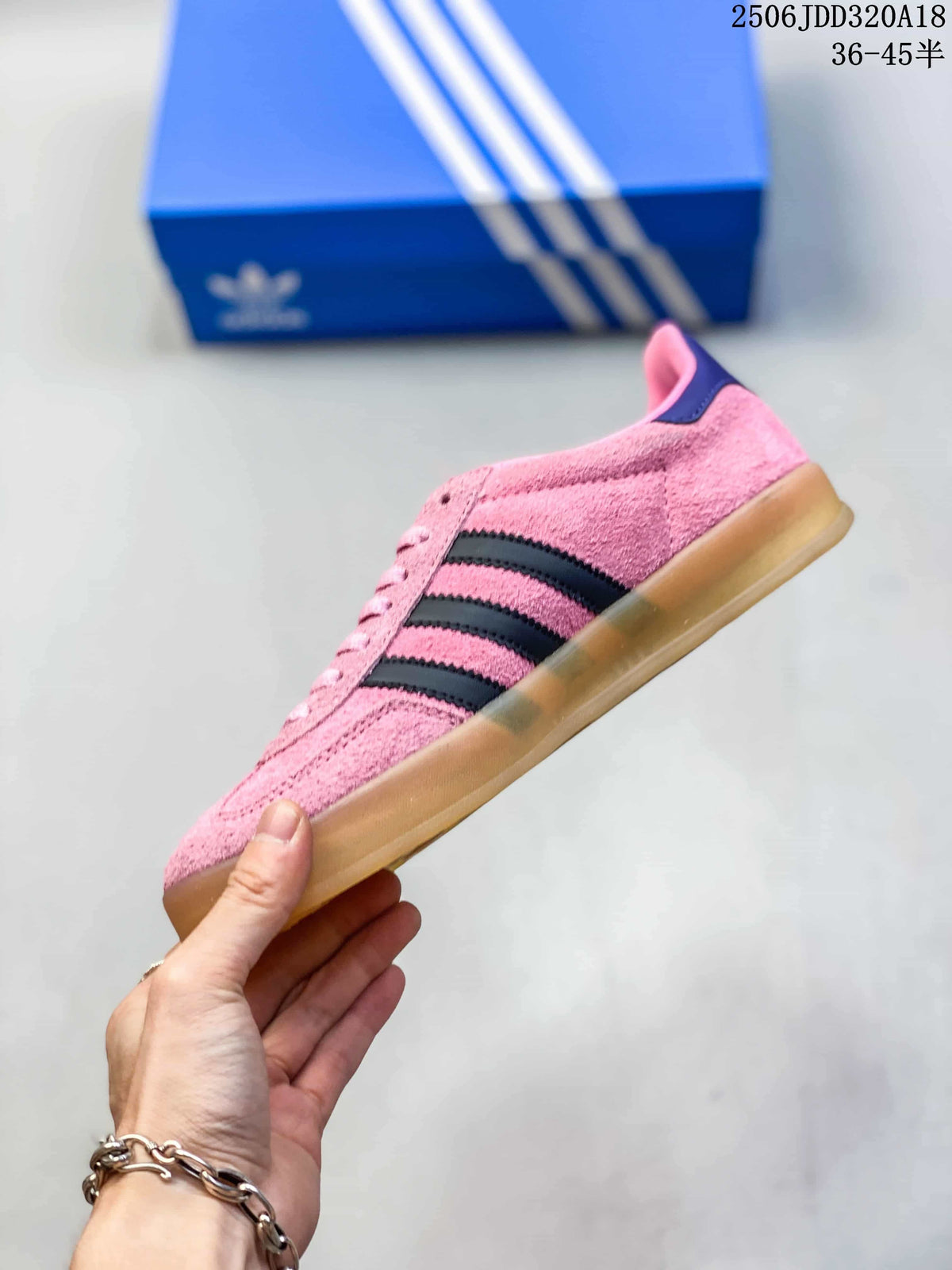 Adidas Gazelle Pink Sneakers Black Stripes 2506JDD320A18
