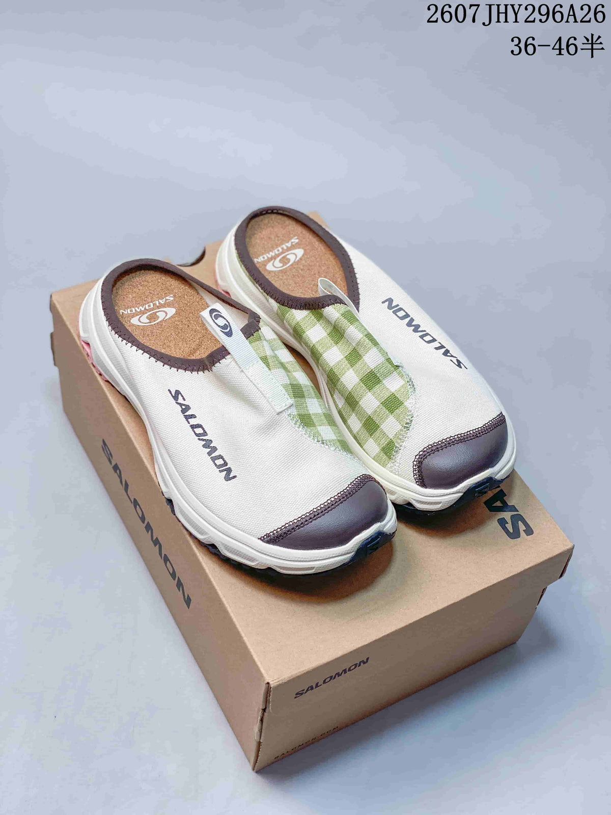 Salomon RX Slide 3.0 Closed-Toe Slip-On White Green 2607JHY296A26