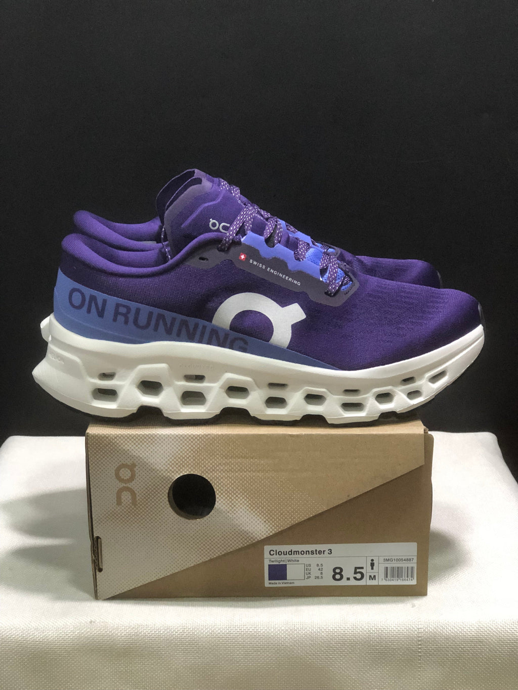 On Cloudmonster 3 Running Shoes - Purple