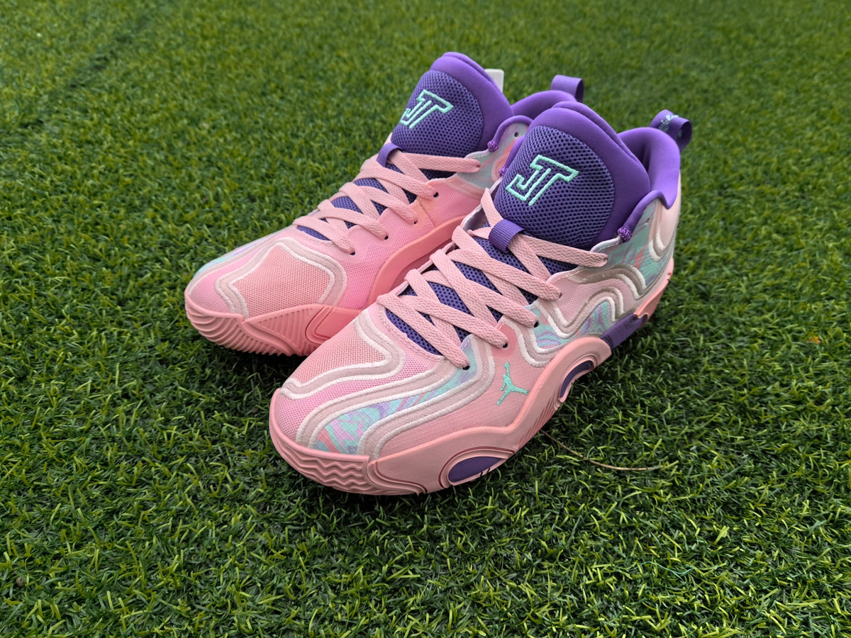 Jordan Tatum 1 Basketball Shoes Pink Purple