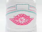 Nike Air Jordan 1 Low White Pink Sneakers 554723-101