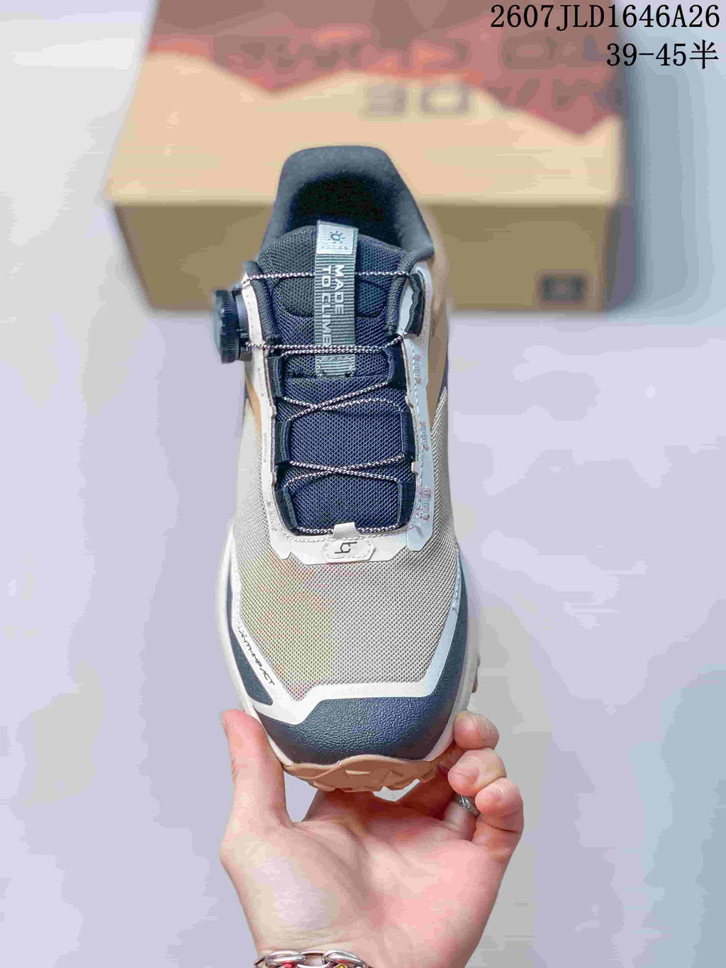 KAILAS Kuo Cang BOA Trail Hiking Sneakers Navy Tan 712860TOU