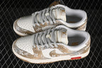 Nike SB Dunk Low Louis Vuitton Pattern Sneakers, Khaki Gray
