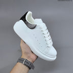 Alexander McQueen Oversized Low-Top Sneakers with Crystal Heel