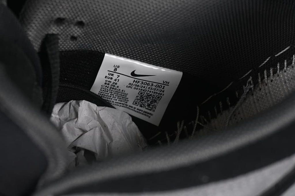 Nike SB Dunk Low Sneakers Black Grey HF3063-001