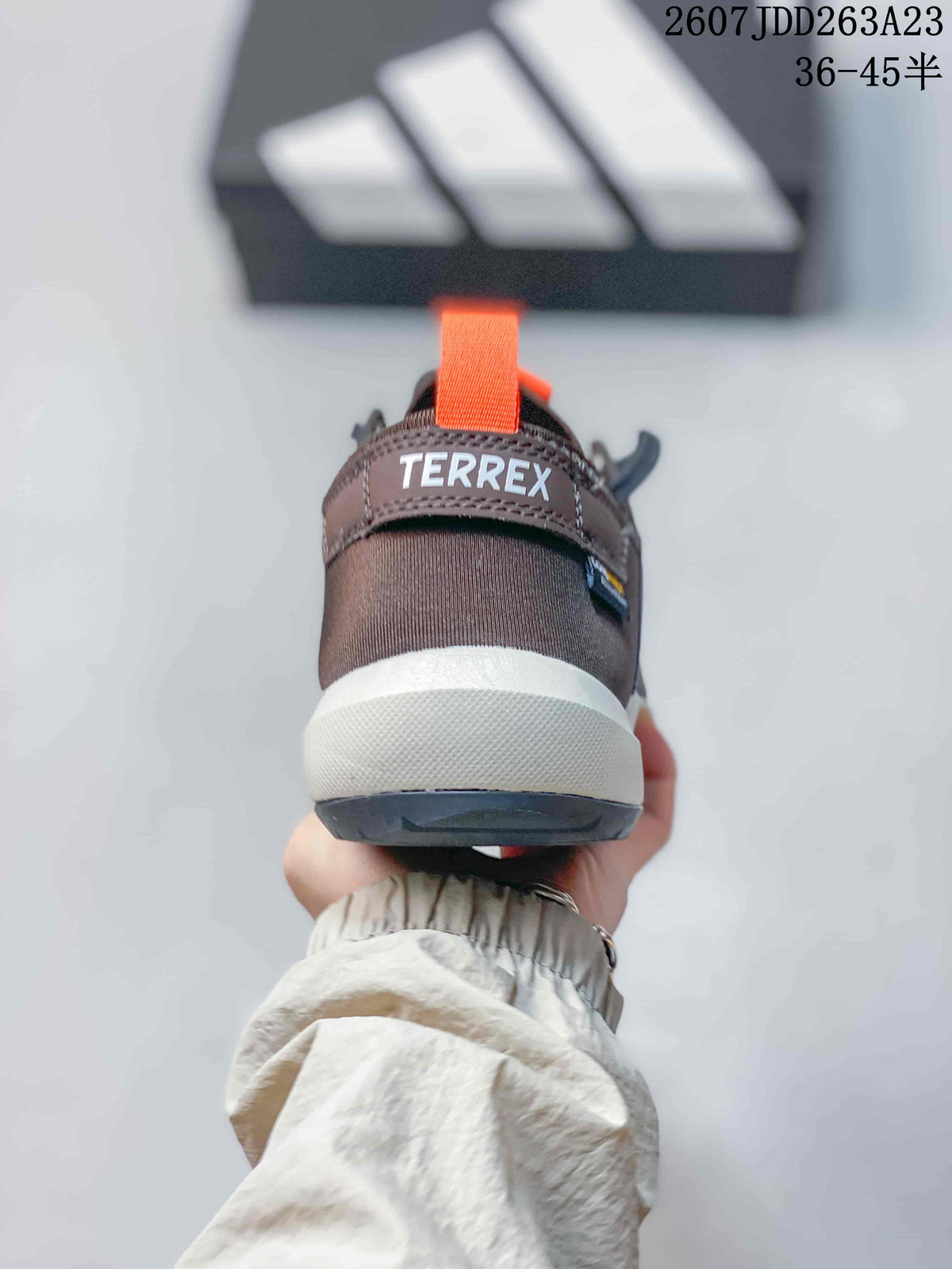 adidas TERREX Daroga CORDURA Outdoor Sneakers Brown Orange