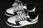 Nike SB Dunk Low Black White Yellow Sneakers