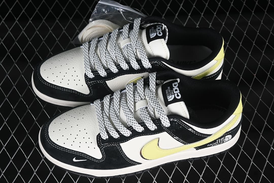 Nike SB Dunk Low Black White Yellow Sneakers