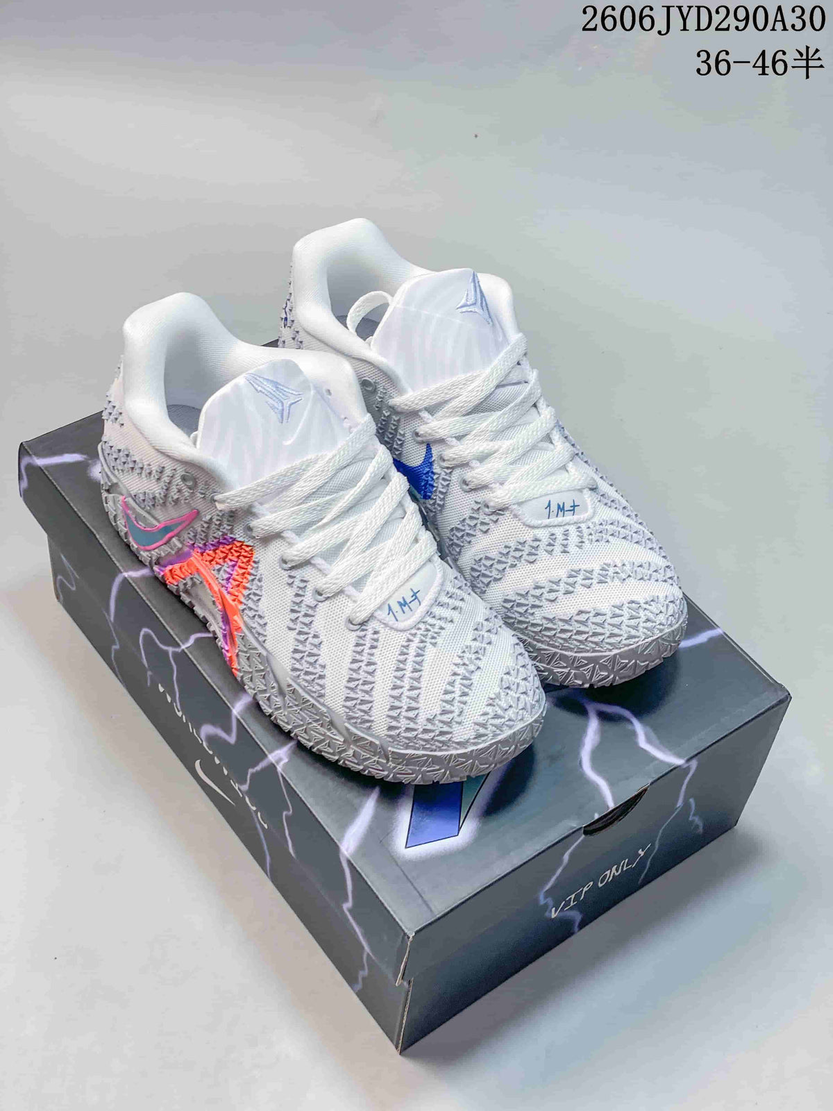 Nike Ja 3 Basketball Shoes White Blue Pink Orange 2606JYD290A30