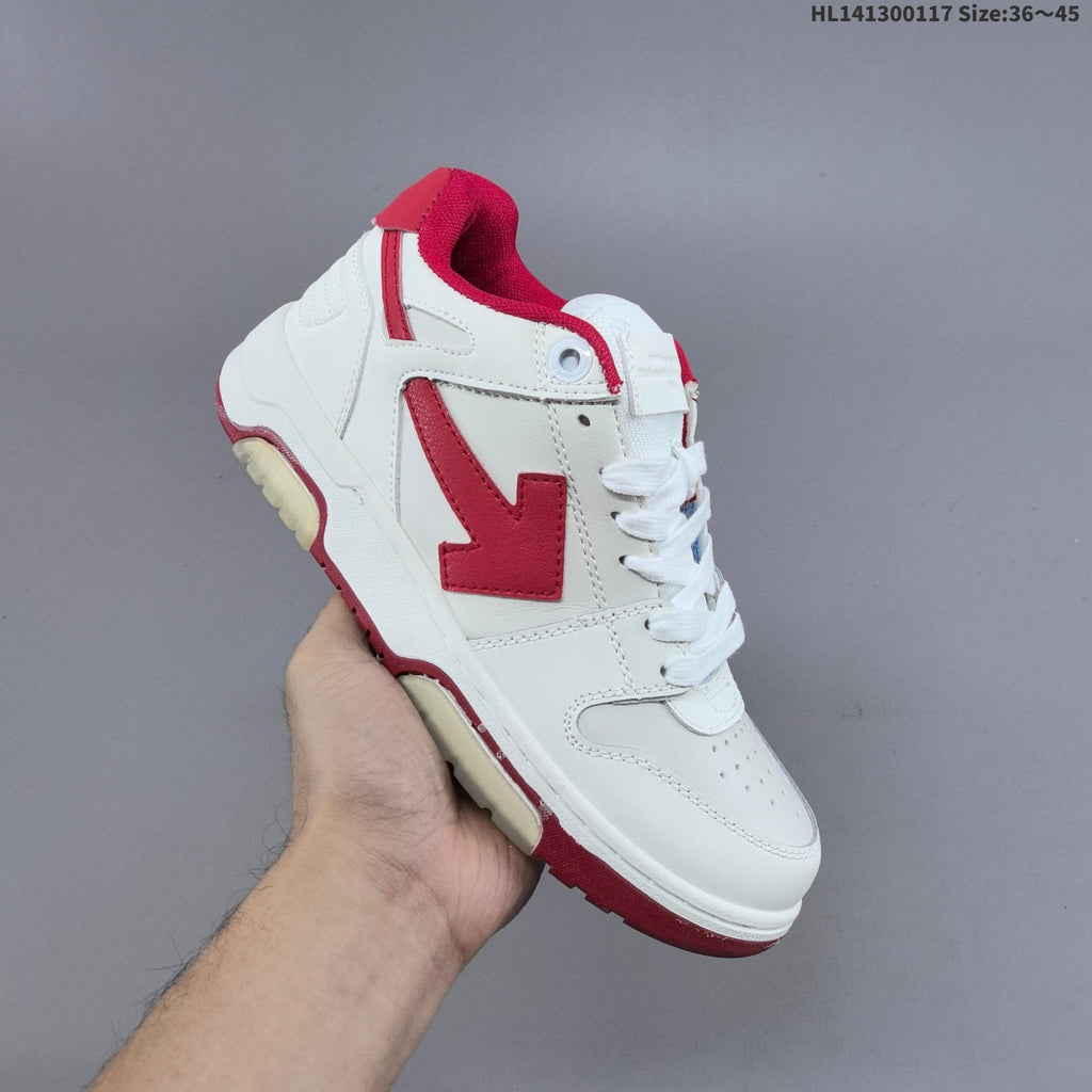 Off-White Arrow Low-Top Sneakers in White
