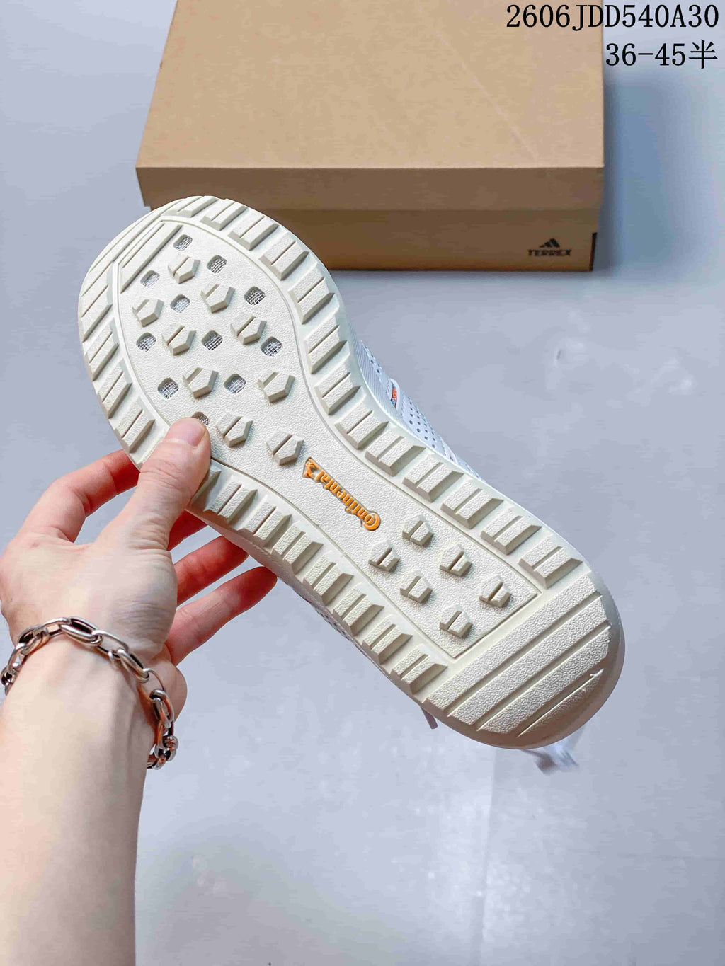 Adidas Terrex Daroga 25 Outdoor Shoes - White, Blue & Orange