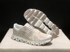 On Cloud 6 Sneakers in Pearl White