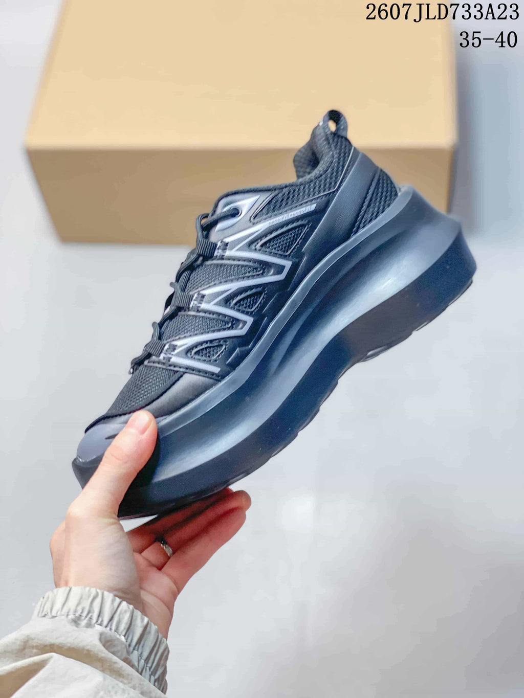 Comme des Garcons SHIRT x Salomon XT-6 Sneakers Black Gray